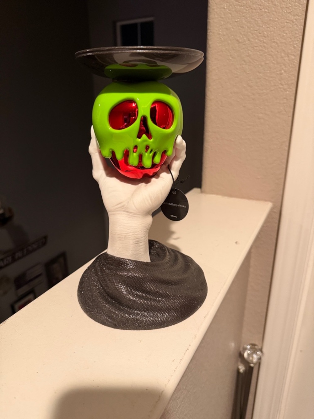 Bath & Body Works Neon Green & Red Dripping Skull Wax Warmer